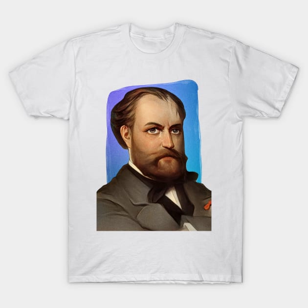 Czech Composer Antonín Dvořák illustration T-Shirt by Litstoy 